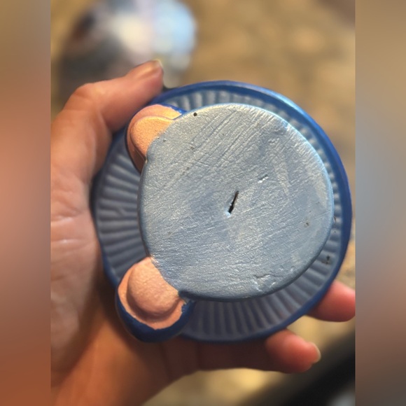 Whimsical Colourful Ceramic Blue Mushroom Decor Home Garden Kids Party Enchanted - Picture 8 of 17